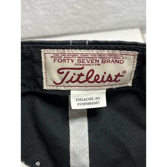 Titleist Iowa Hawkeyes Golf Hat Adjusable StrapBack Black White Adult Cap - Picture 7 of 10